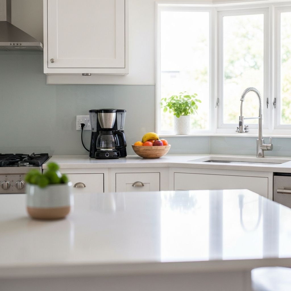 Домашна кухня с подредена маса